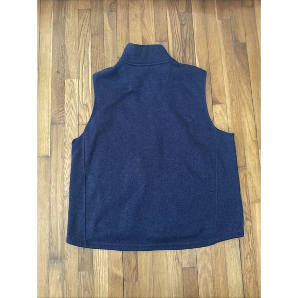 L.L. Bean Men's Sweater Fleece Vest Bright Navy Slightly Fitted Size XXL - Picture 5 of 5